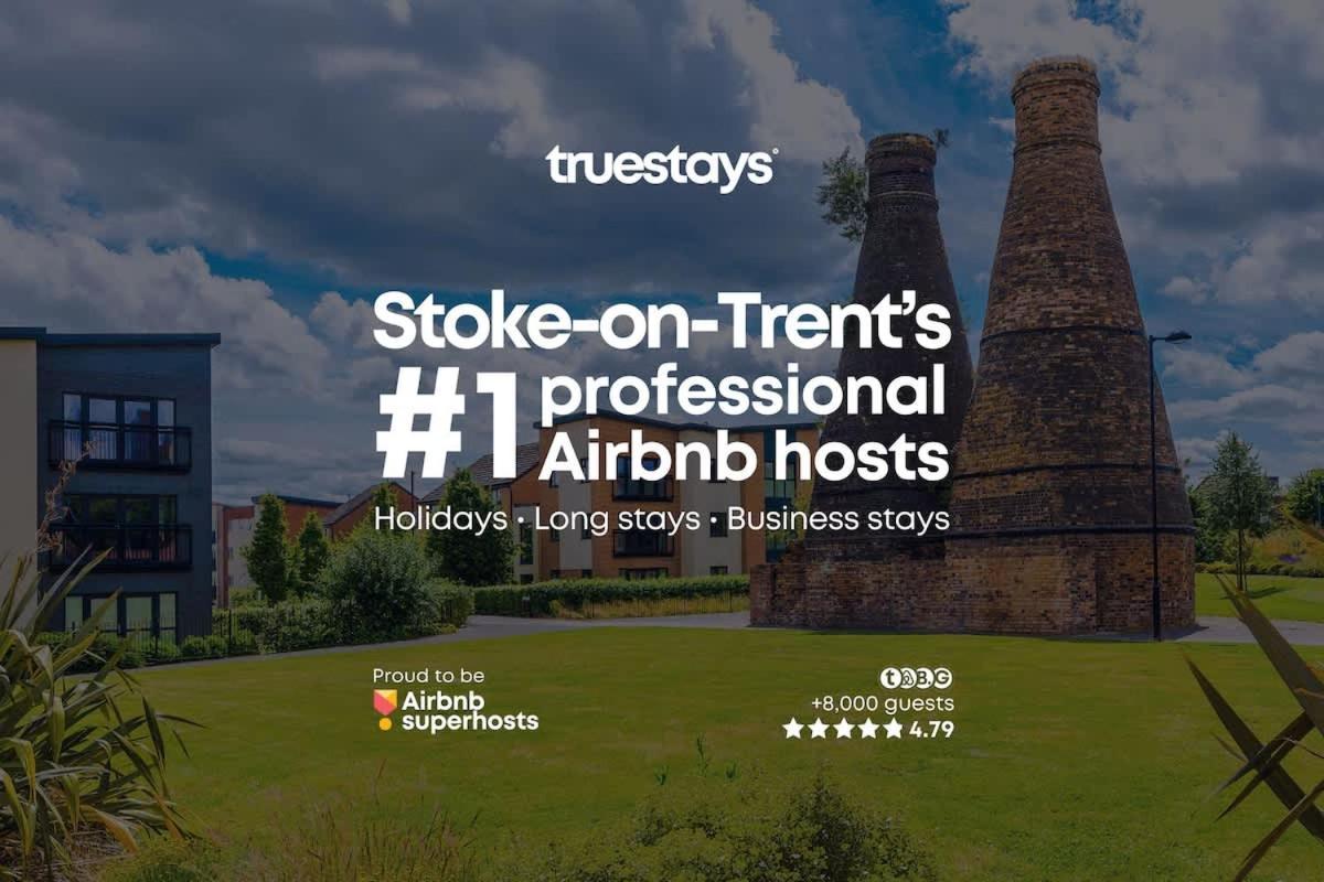 Ambassador House By Truestays - Luxury 4 Bedroom House In Stoke-On-Trent Etruria ภายนอก รูปภาพ